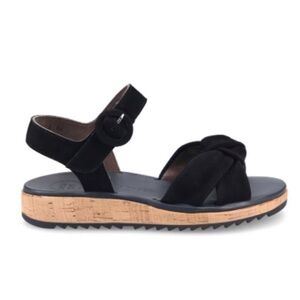 Black suede leather Super Soft Sandals